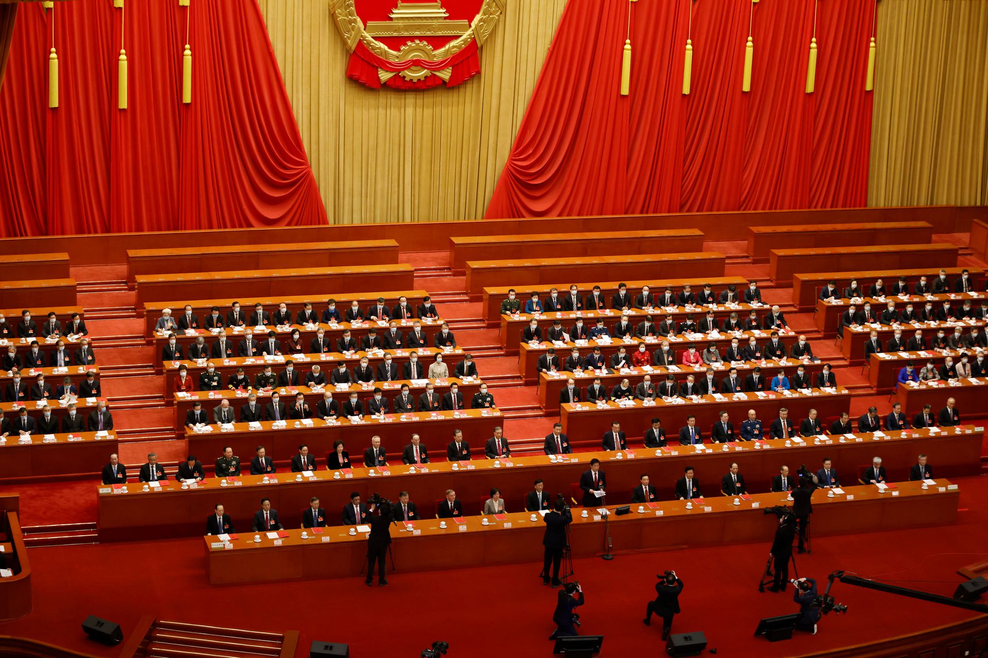 21两会 中国人大闭幕会现场香港选举制度改革表决通过 图集 西网中文网 视觉