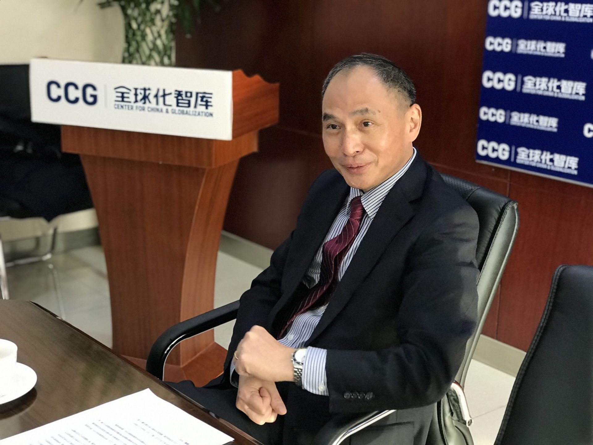 郑永年在北京参加CCG主办的活动并接受多维新闻访问。（多维新闻）