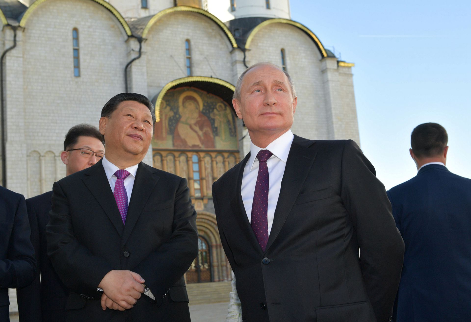 2019年6月5日，俄罗斯总统普京和中国国家主席习近平在莫斯科举行会谈。（Reuters）