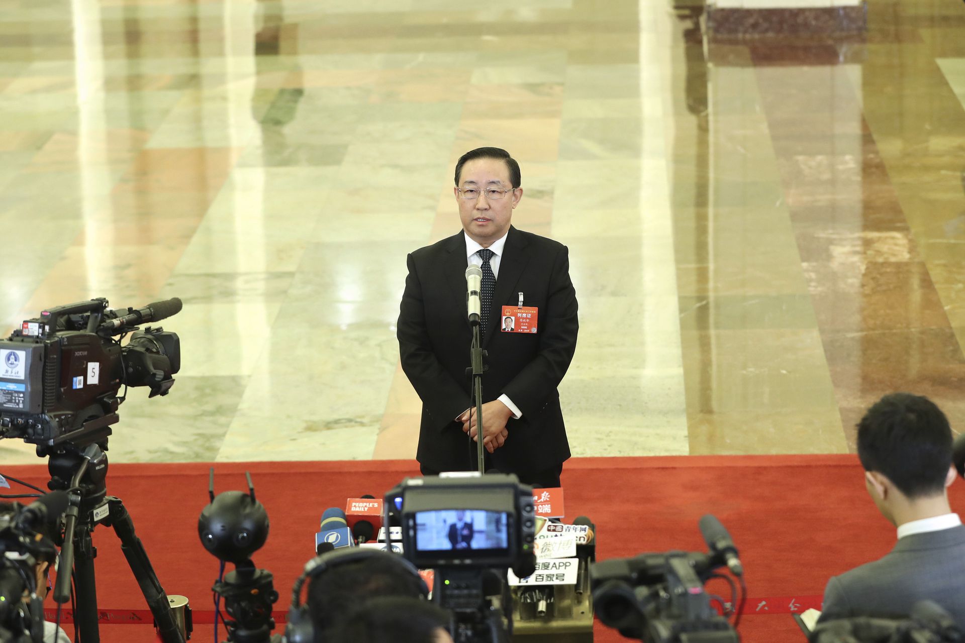 傅政华在晋升在2015年再添公安部党委副书记进阶正部级之后便卸任了北京市公安局局长。（新华社）