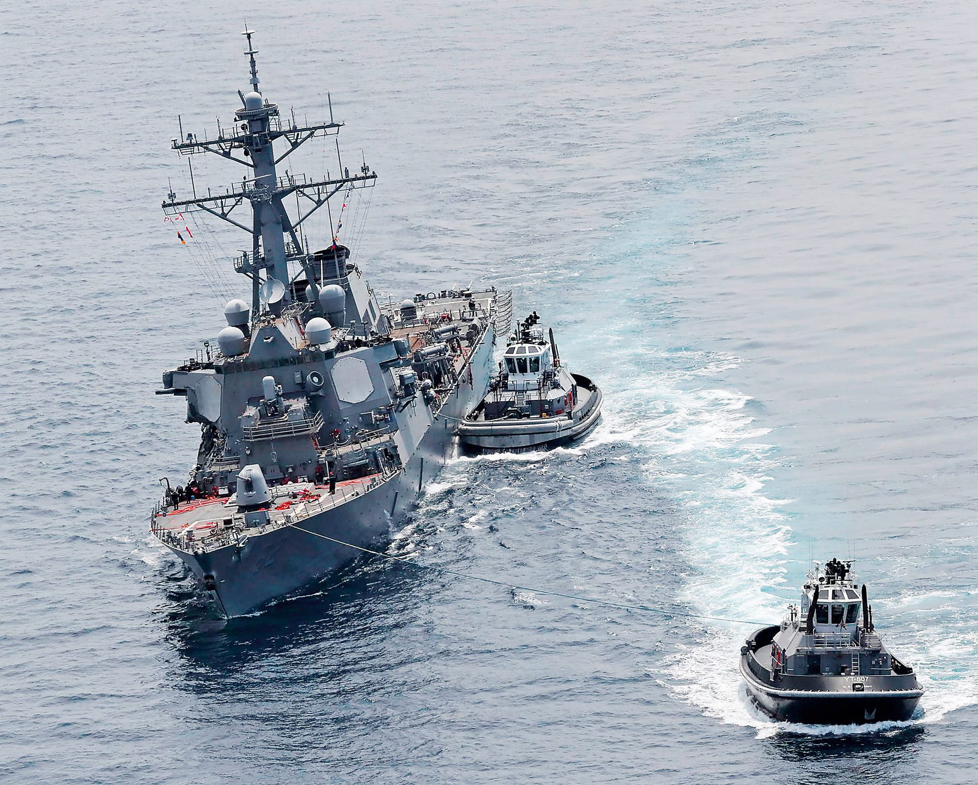 为了阻止中共武力统一台湾,美国在朝鲜战争爆发的第二天就派第七舰队进驻台湾海峡,时至今日,该舰队依然不时在台湾海峡出没。(视觉中国) 为了阻止中共武力统一台湾,美国在朝鲜战争爆发的第二天就派第七舰队进驻台湾海峡,时至今日,该舰队依然不时在台湾海峡出没。(视觉中国)