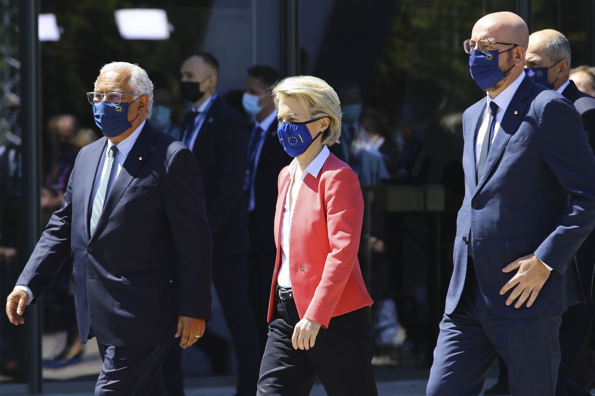 2021年5月8日,欧盟27个成员国领导人参加与印度总理莫迪的视频会议。(AP) 2021年5月8日,欧盟27个成员国领导人参加与印度总理莫迪的视频会议。(AP)