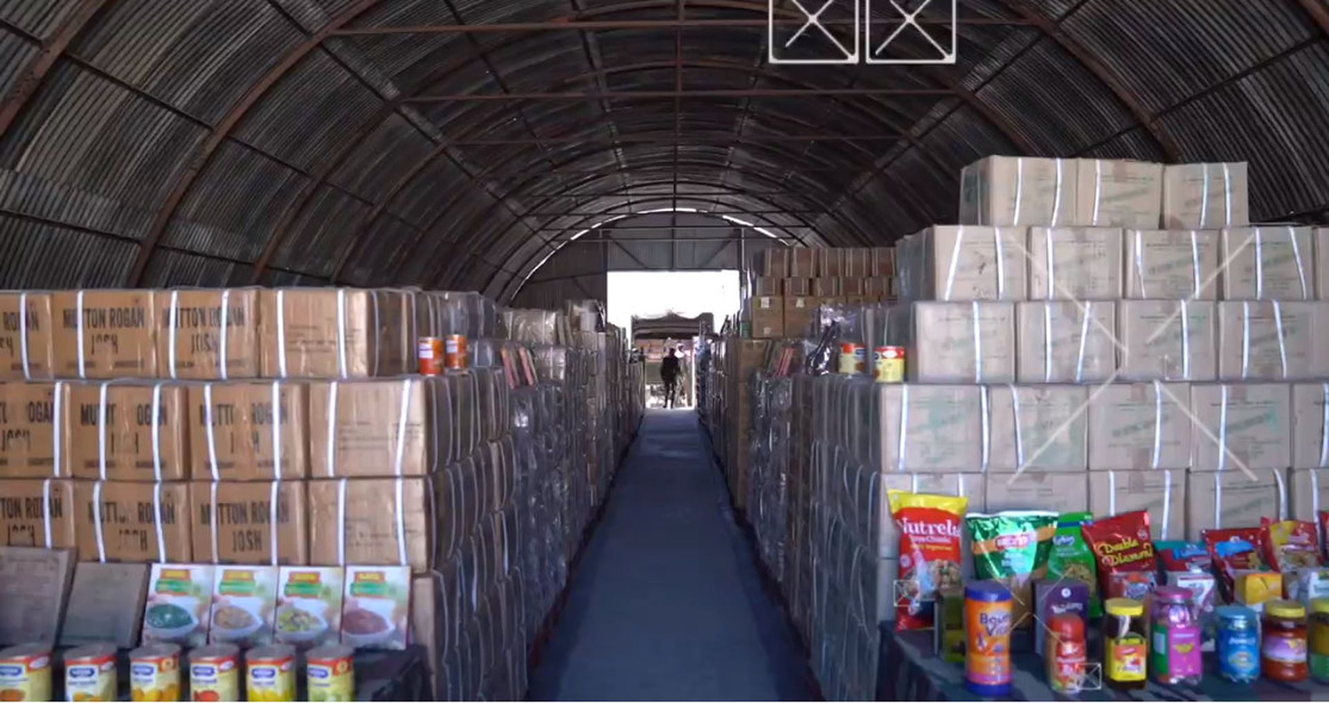 印军公开饮食储备画面。(微博@河婆Jason007) 印军公开饮食储备画面。(微博@河婆Jason007)