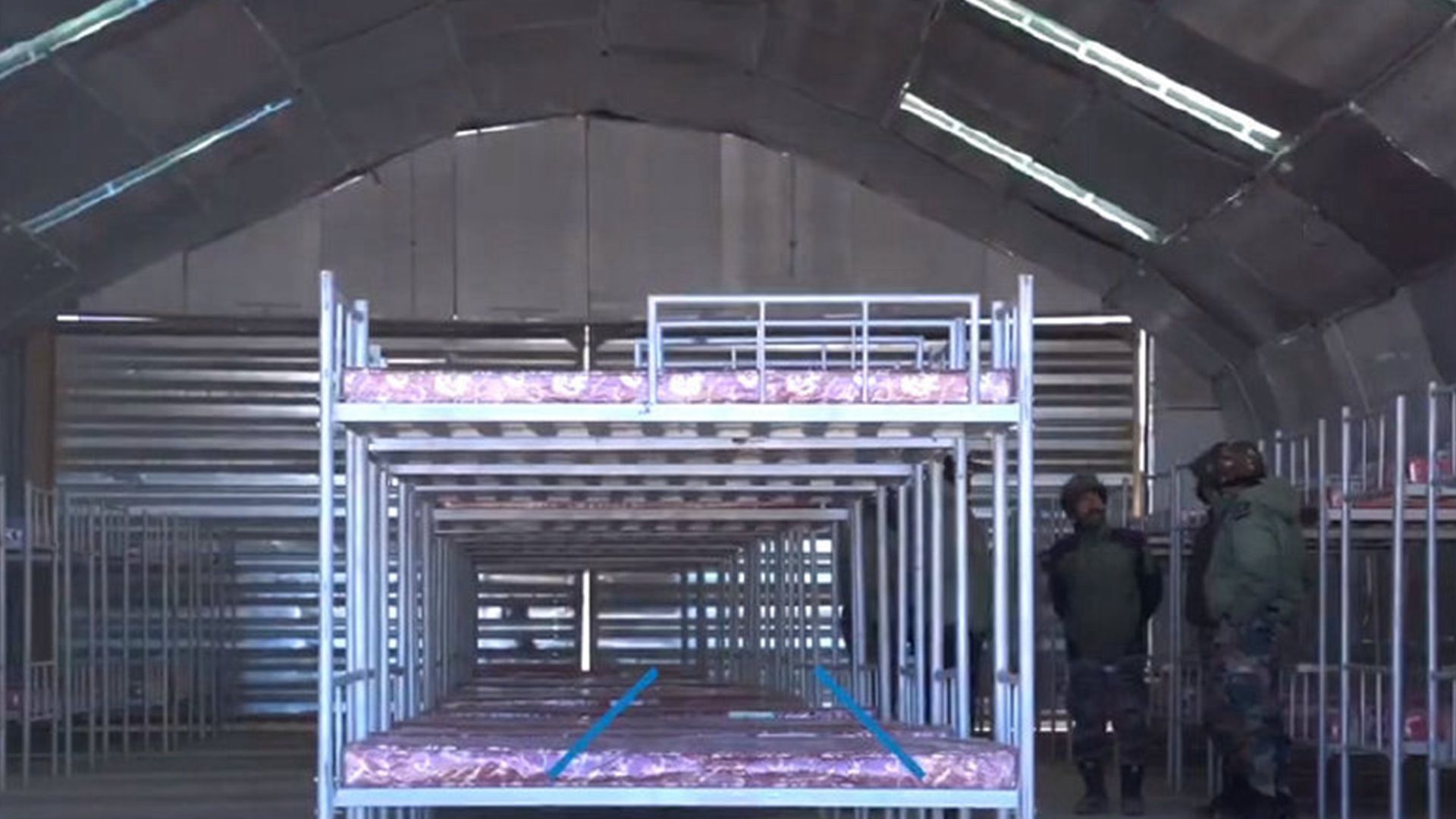 印军越冬样板房内景。(微博@河婆Jason007) 印军越冬样板房内景。(微博@河婆Jason007)