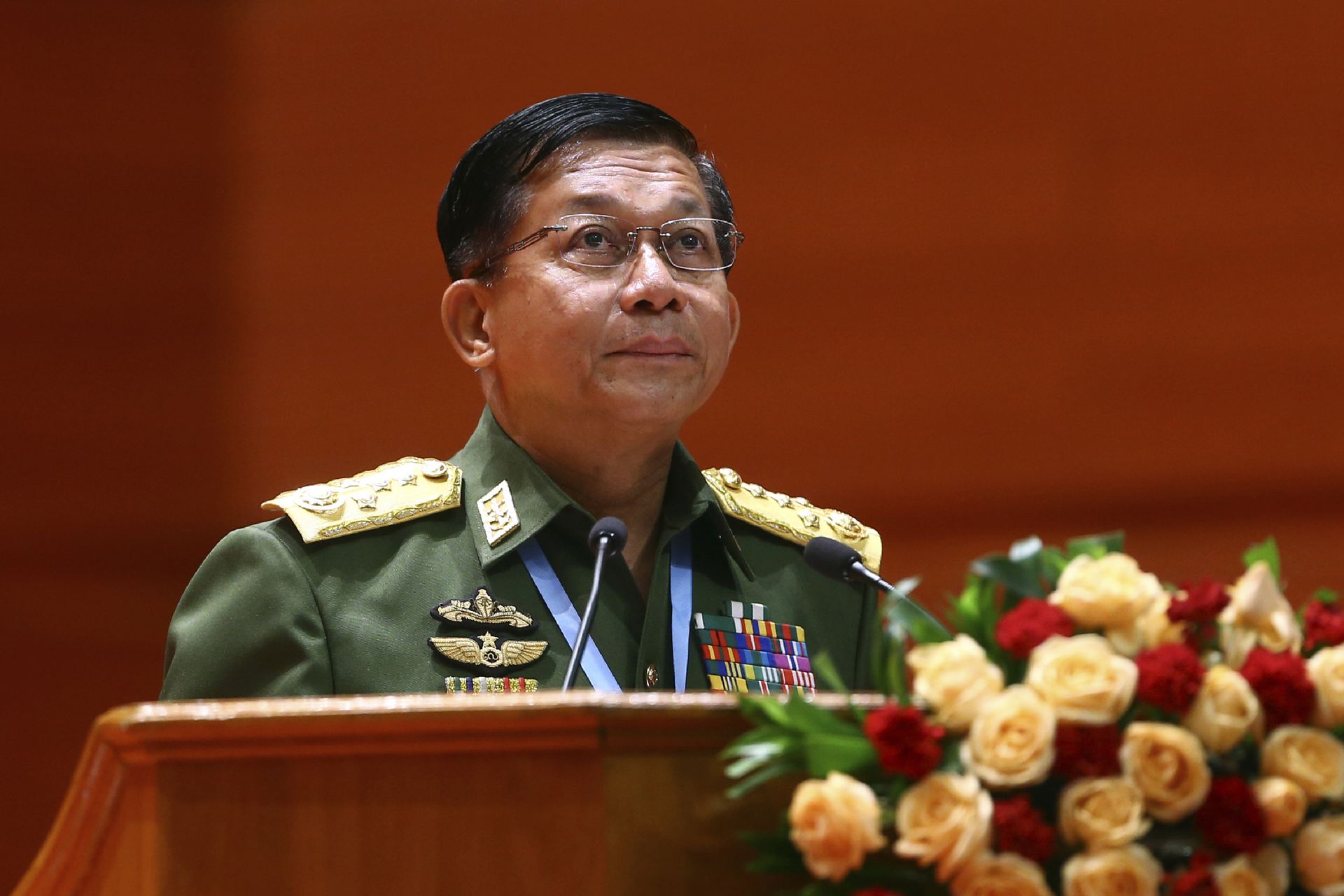 敏昂莱将军作为内比都的首脑，轻易地发动了政变，但问题也随之而来，缅甸的事情要怎样收场呢？（美联社）