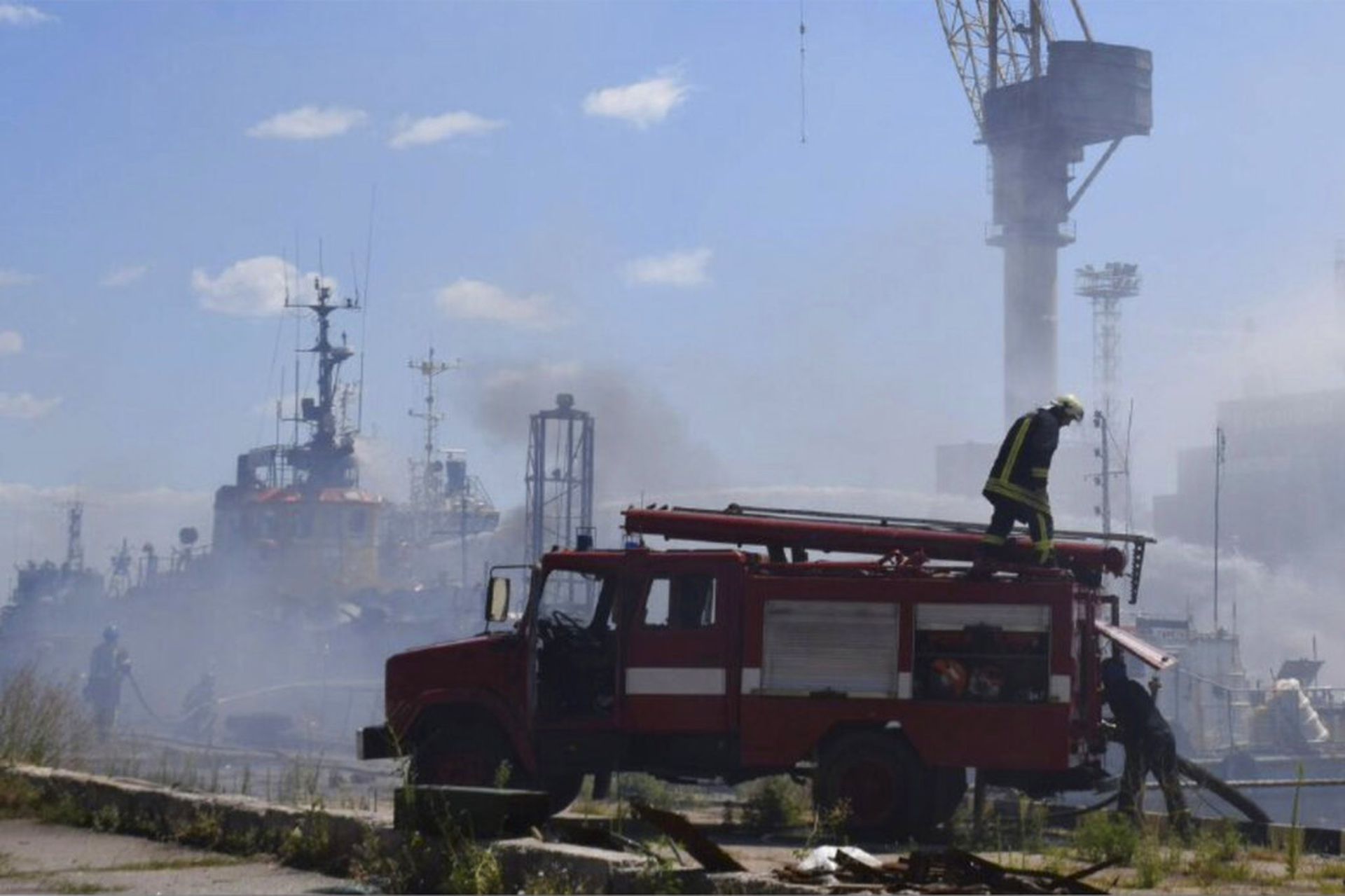 俄羅斯認毀敖德薩港軍事設施　傳破壞不嚴重　烏克蘭仍擬出口穀物