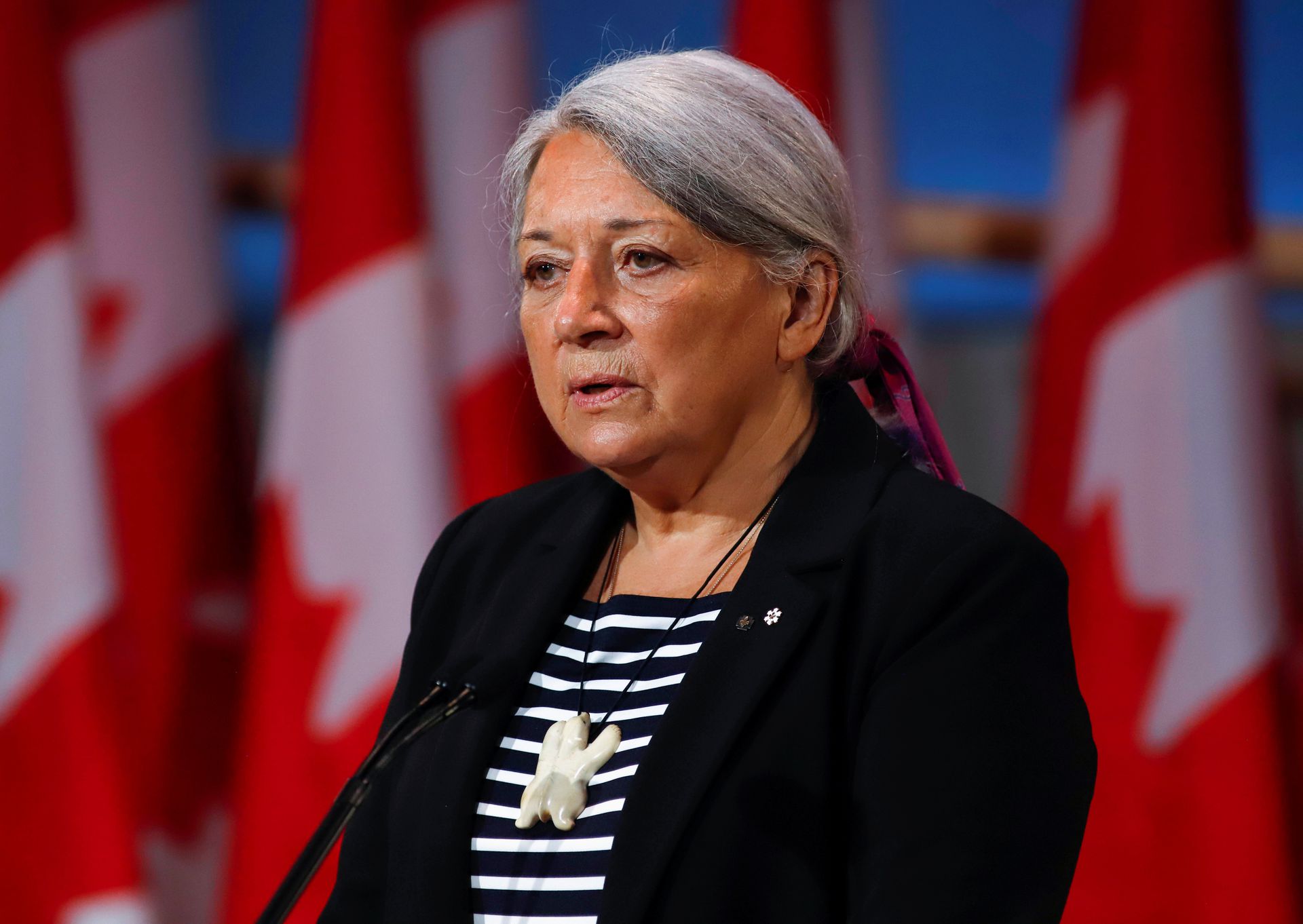玛丽·西蒙(Mary Simon)获委任为第30任加拿大总督。(REUTERS)