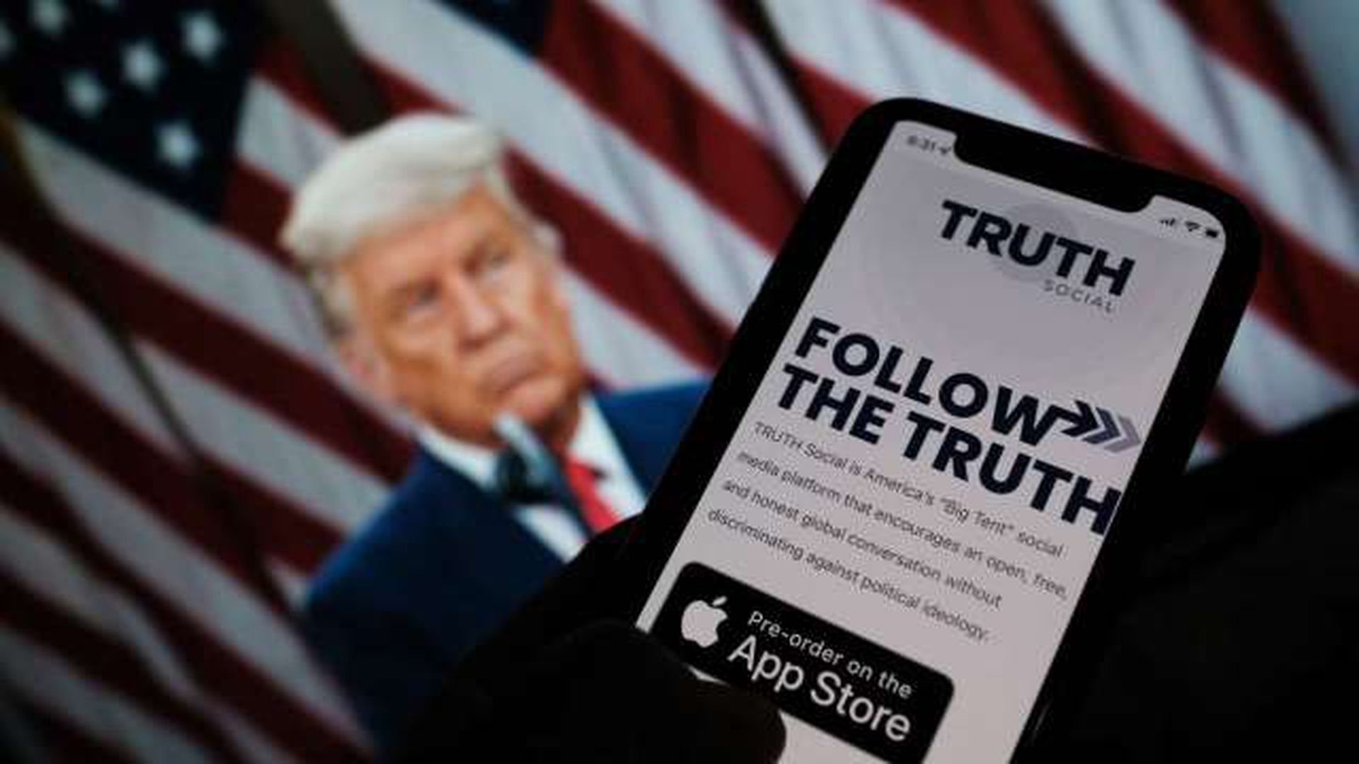 特朗普将推出新的社群平台“TRUTH Social”。（AFP）