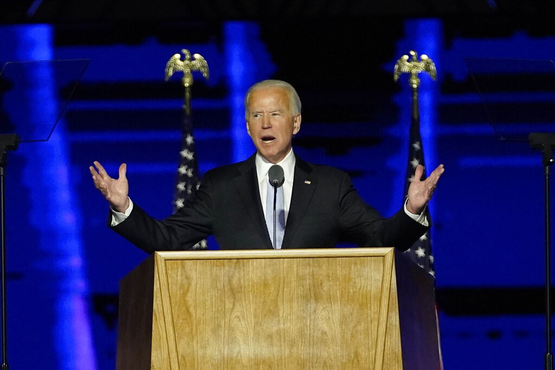 拜登承诺击败新冠肺炎(COVID-19)疫情。(AP)