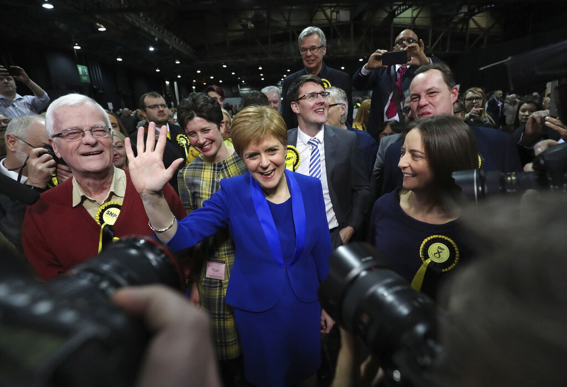 施雅晴表明将推动第二次的苏格兰独立公投。（AP）