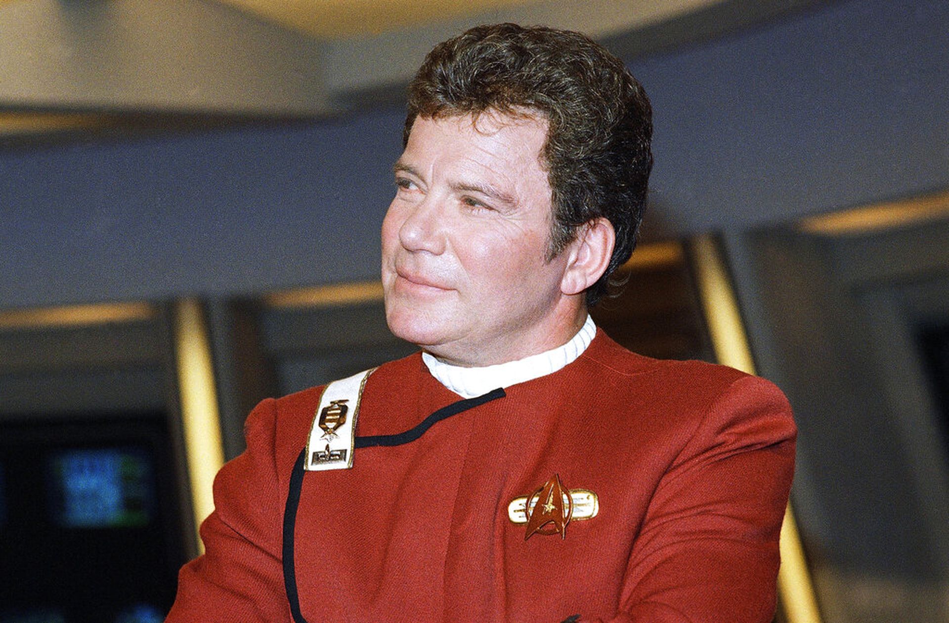 威廉薛特纳1988年饰演《星空奇遇记》“却克船长”的照片（AP）