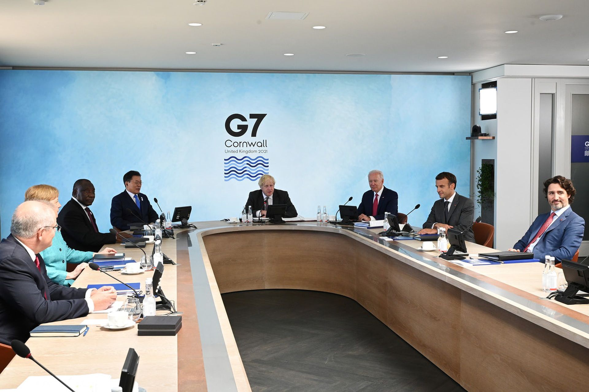 2021年6月12日，G7领导人峰会提出G7版全球基建计划倡议，以对抗中国的“一带一路”战略。（Reuters）