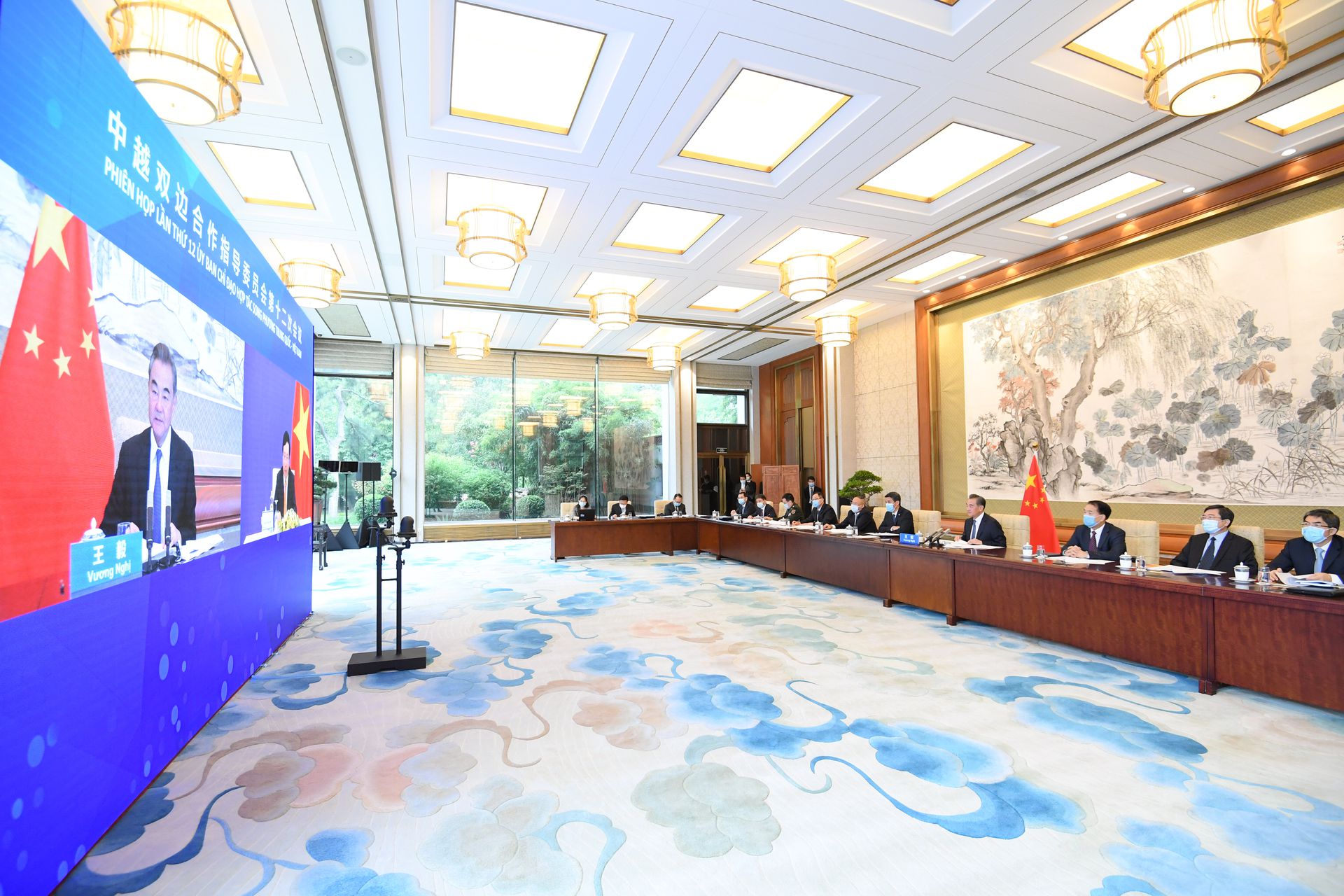 在7月21日举行的中越双边合作指导委员会举行第十二次会议上，北京曾夸奖越方在疫情期间的管制能力，而今，这一能力正在越共十三大期间继续接受严峻考验。（新华社）
